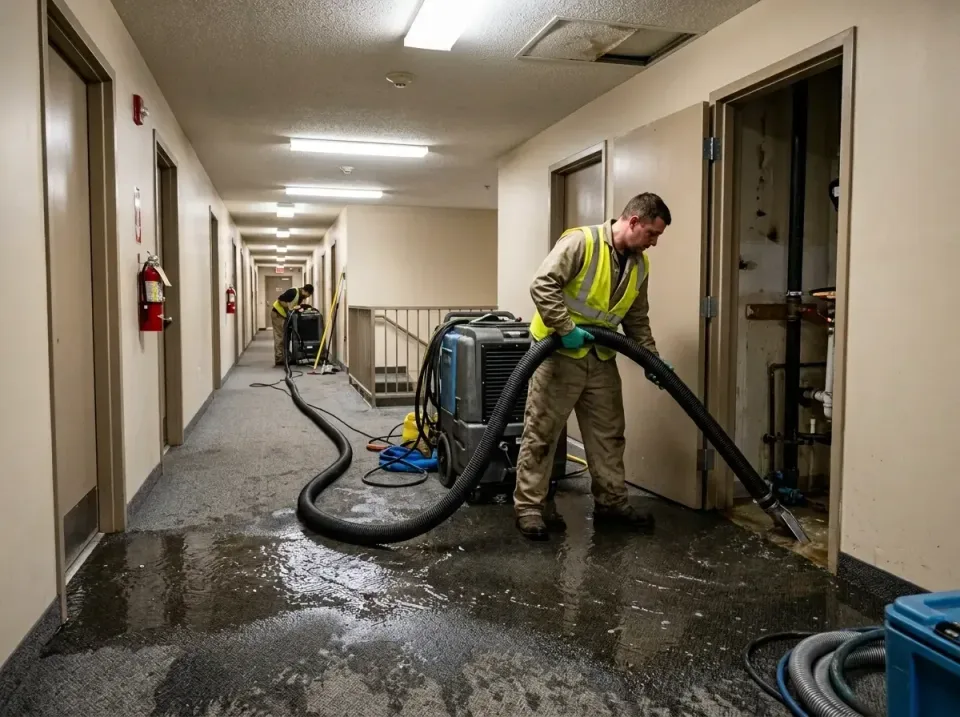 multi-unit-apartment-hallway-f-005 — frequently asked questions, Emergency Burst Pipe Water Extraction & Removal in Oklahoma…